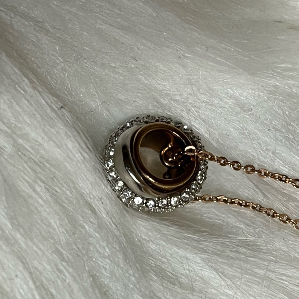 Swarovski Crystal Rose Gold Necklace - Picture 9 of 13